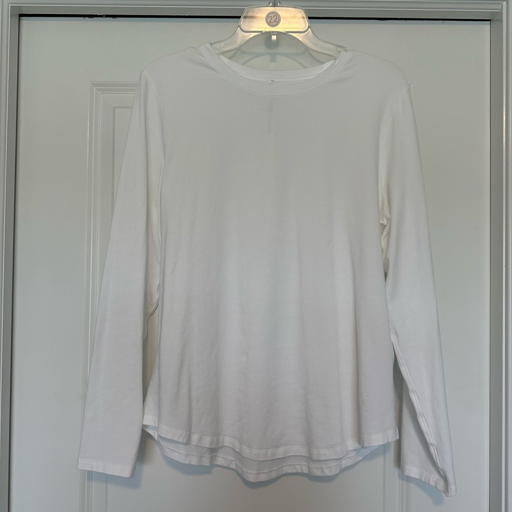 lululemon white long sleeve t-shirt
